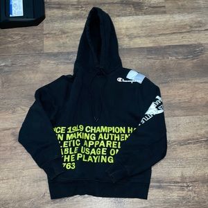 Black champion hoodie